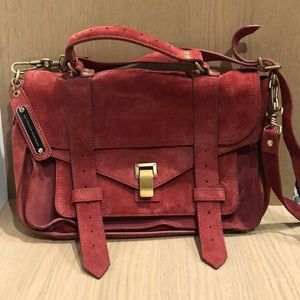 Proenza Schouler Suede Burgender Messenger Bag
